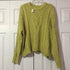 Cable knit sweater